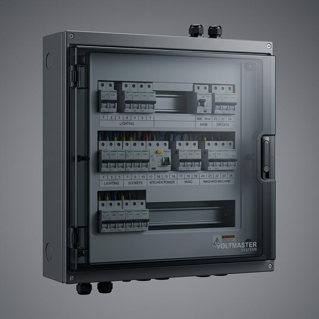 Tablero Eléctrico de Embutir IP40 (12 Bocas)